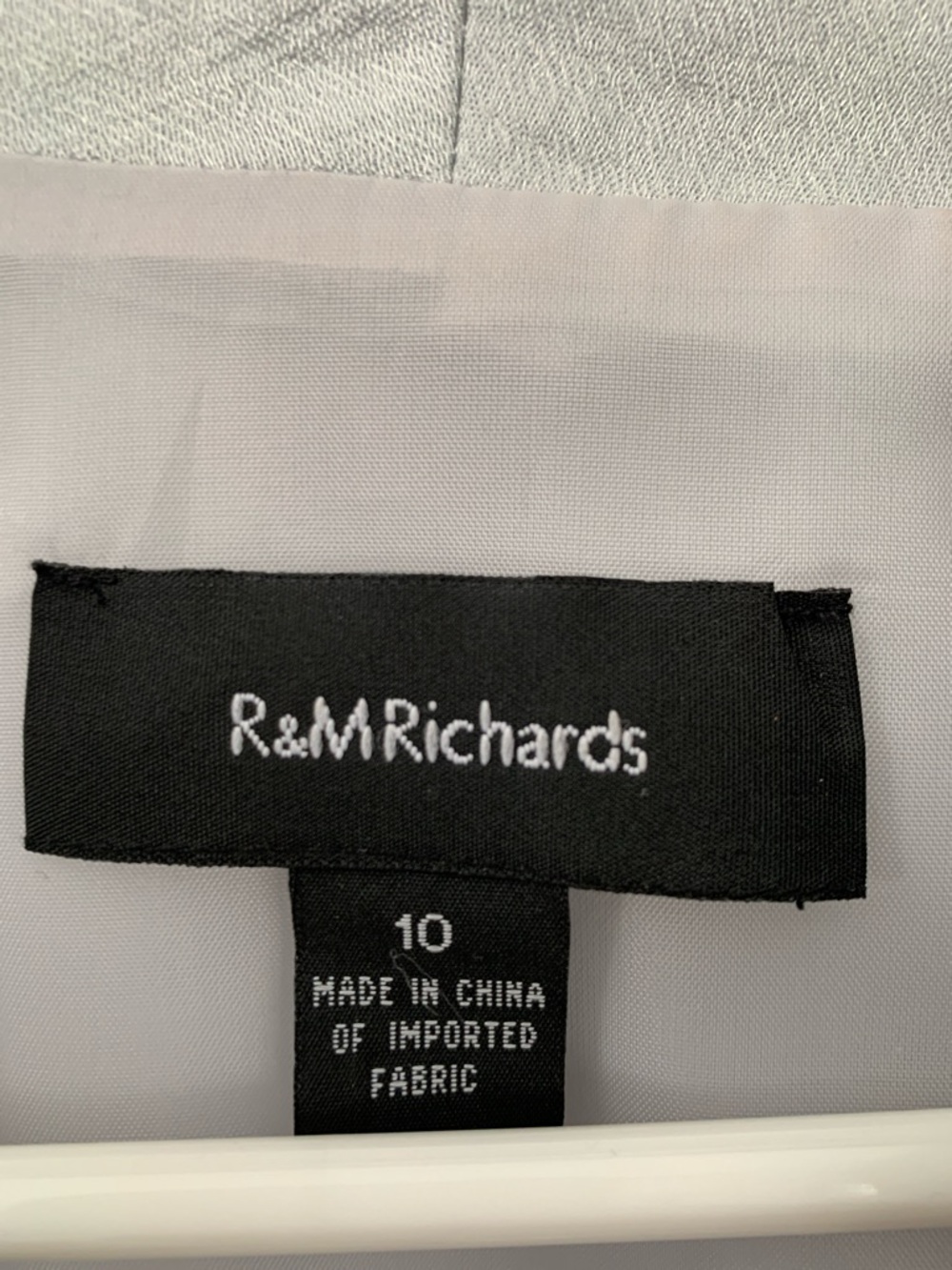 R&M Richards Light Gray Tiered Midi Dress with Cropped Jacket - Picture 2 of 16